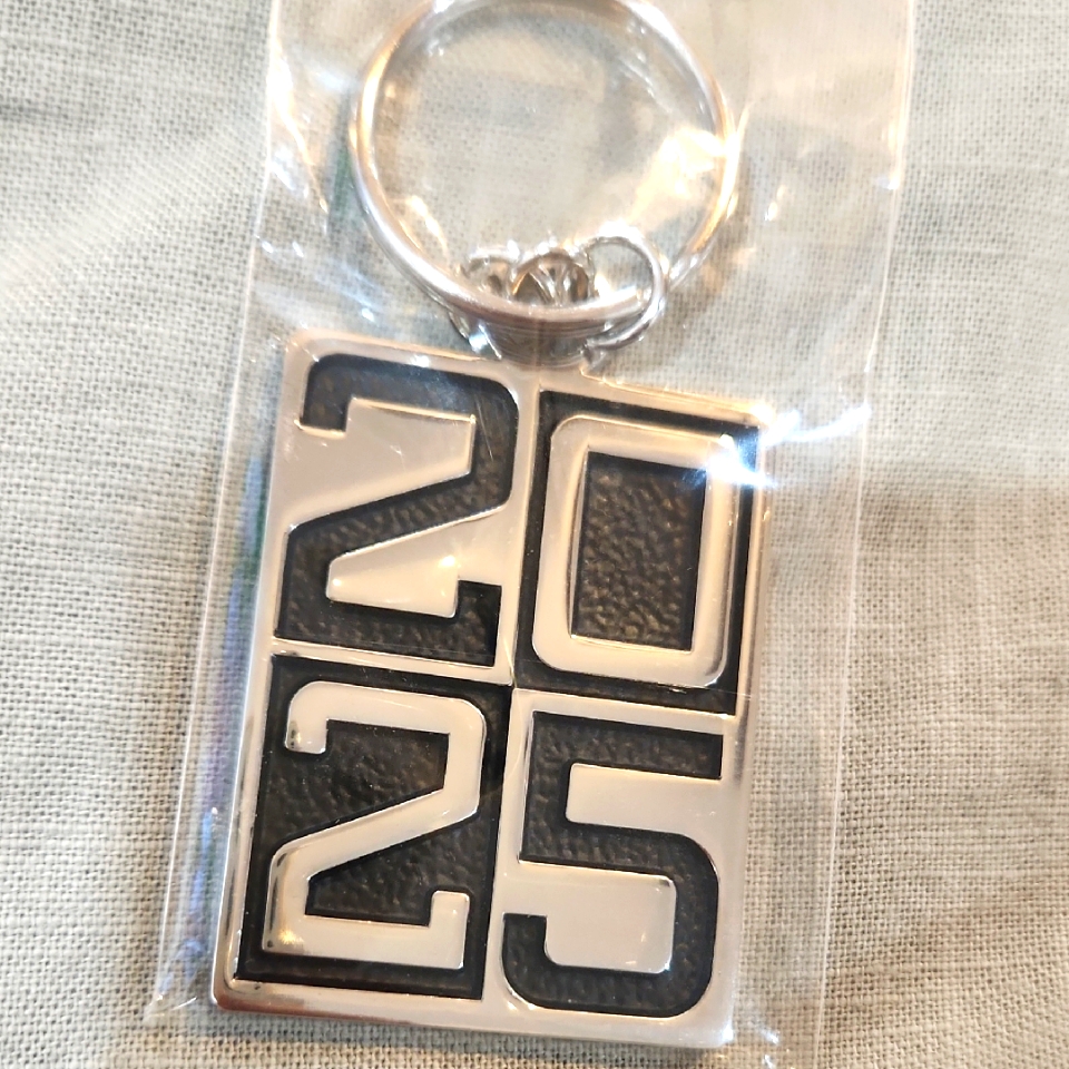 Silver And Black 2025 Keychain
